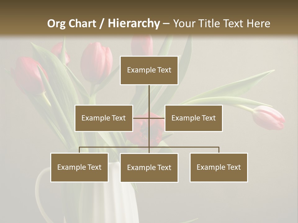 Tulips In A Vase PowerPoint Template