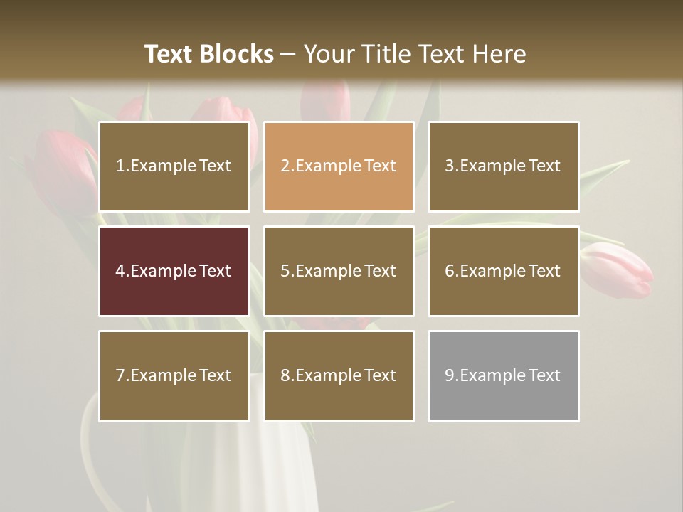 Tulips In A Vase PowerPoint Template