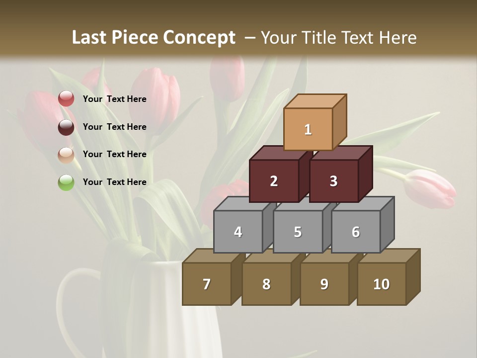 Tulips In A Vase PowerPoint Template