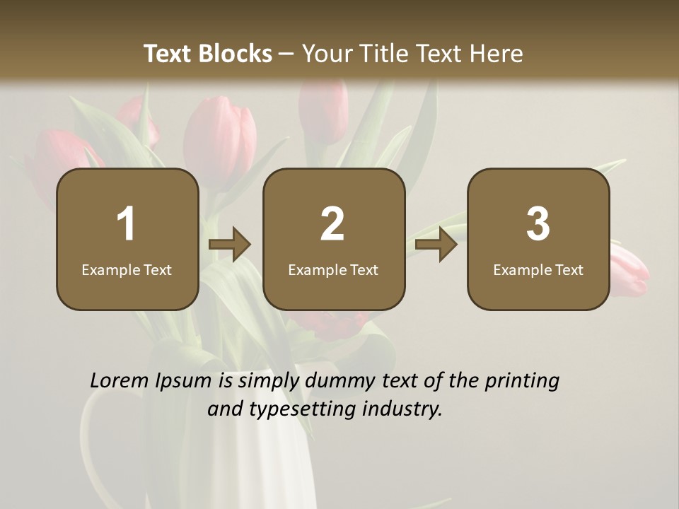 Tulips In A Vase PowerPoint Template