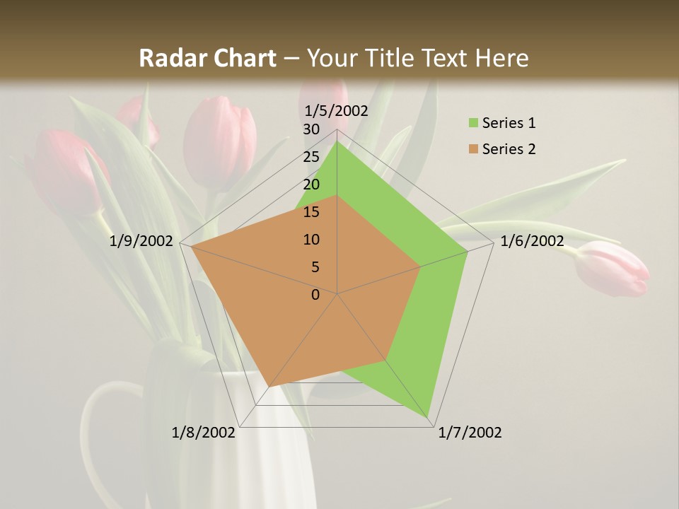 Tulips In A Vase PowerPoint Template