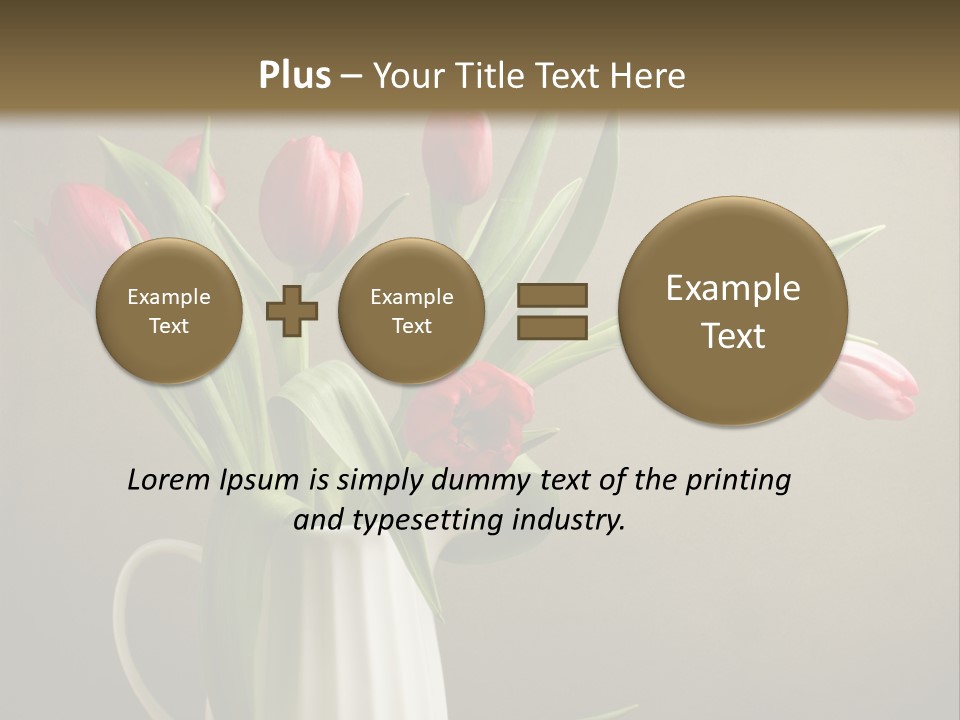 Tulips In A Vase PowerPoint Template