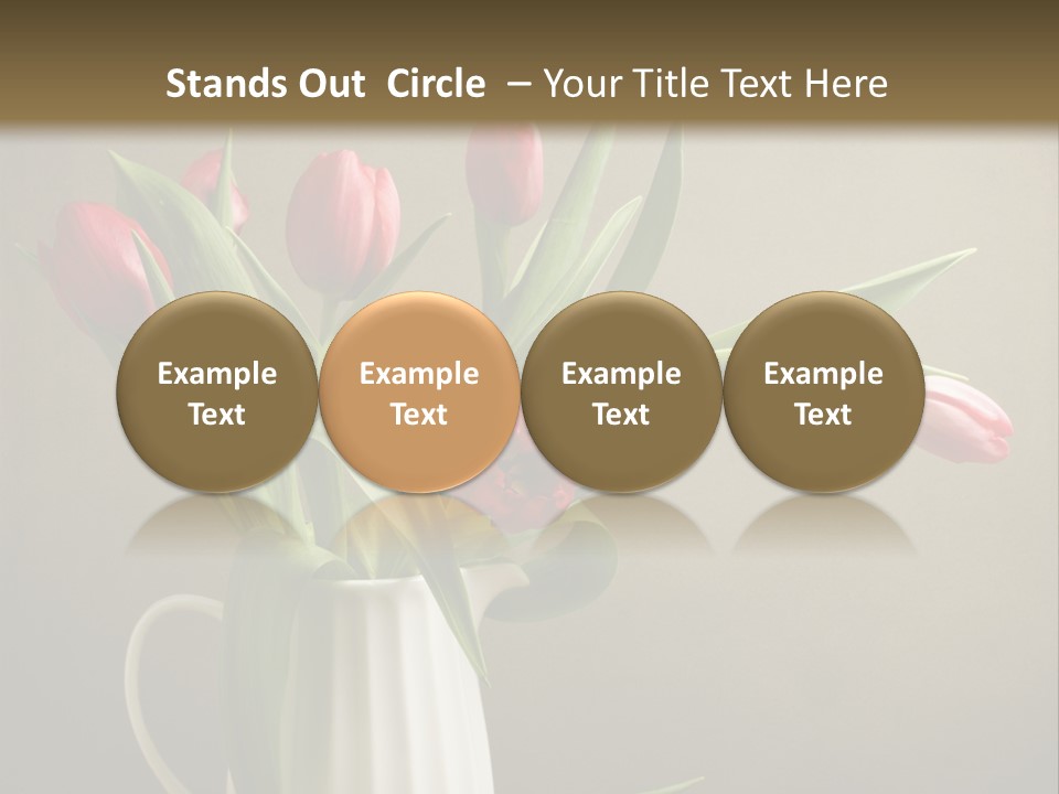 Tulips In A Vase PowerPoint Template