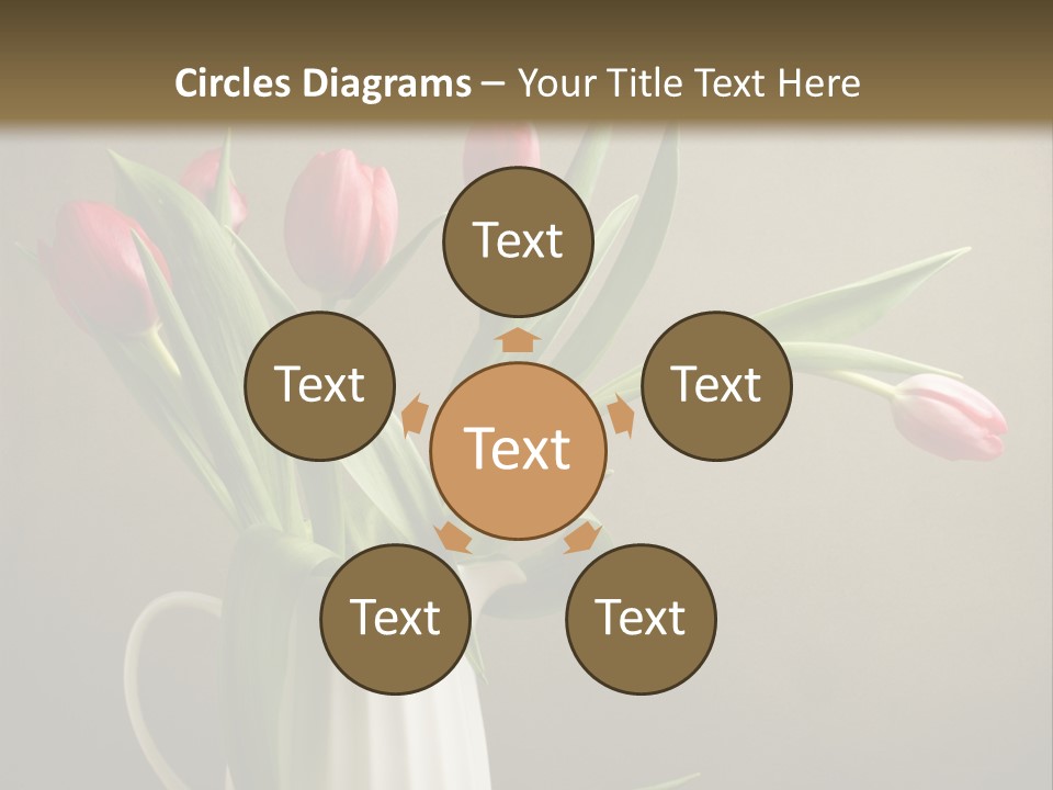 Tulips In A Vase PowerPoint Template