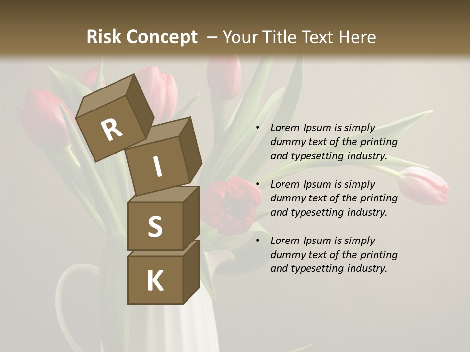 Tulips In A Vase PowerPoint Template