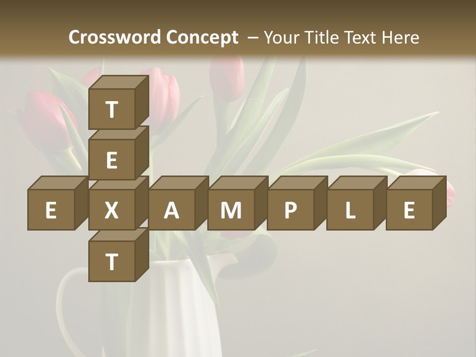 Tulips In A Vase PowerPoint Template