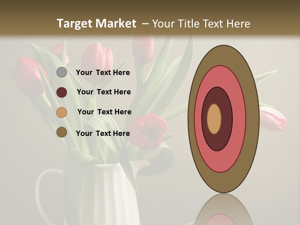 Tulips In A Vase PowerPoint Template