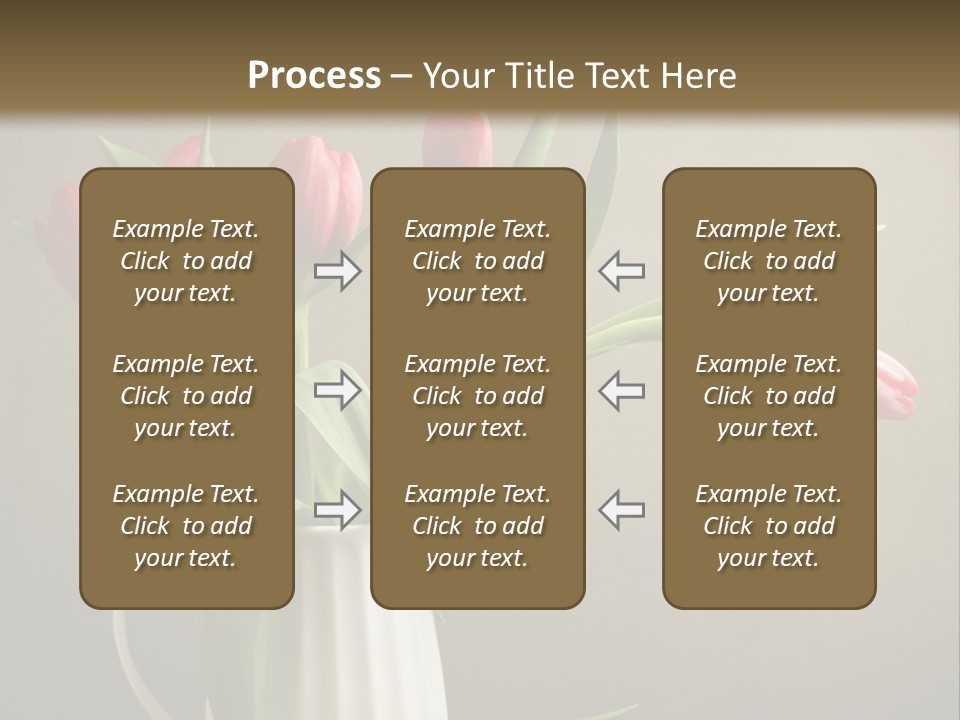 Tulips In A Vase PowerPoint Template