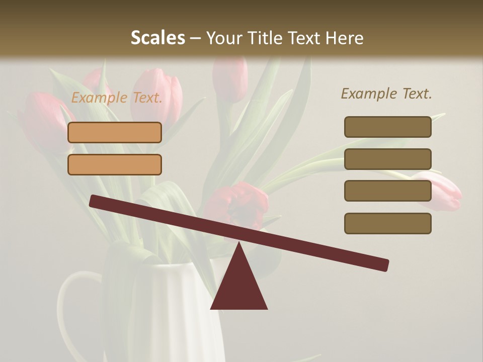 Tulips In A Vase PowerPoint Template