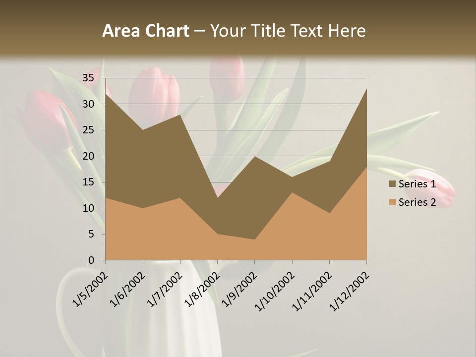 Tulips In A Vase PowerPoint Template