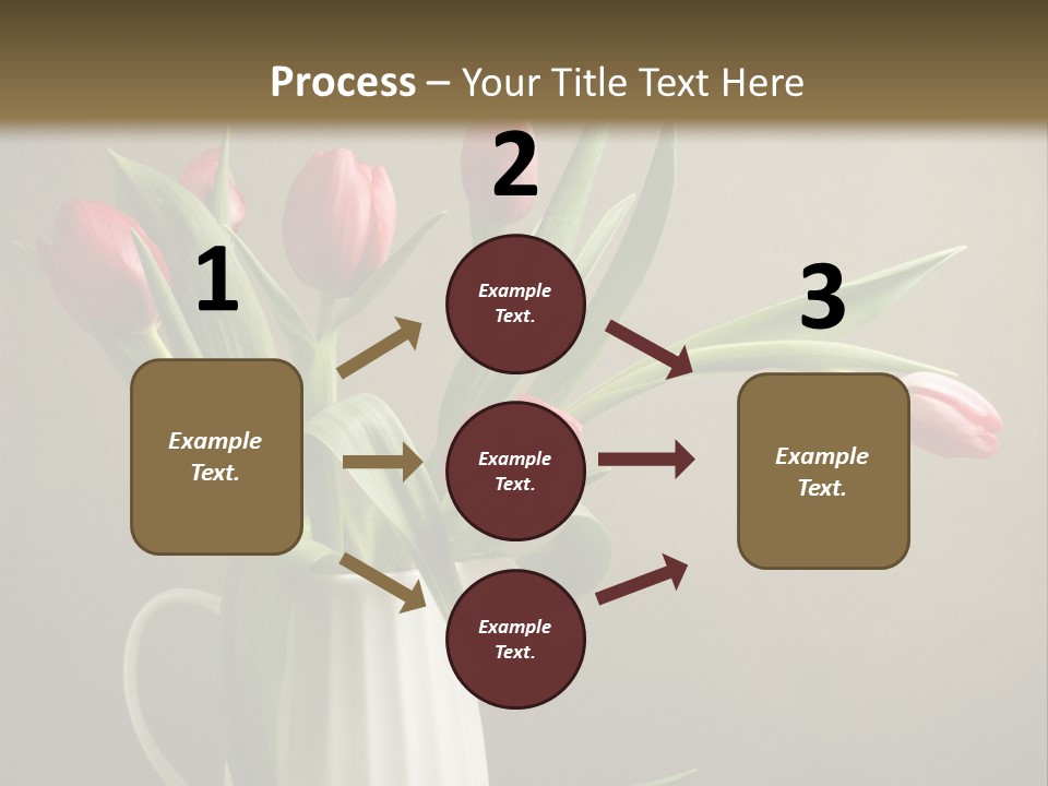 Tulips In A Vase PowerPoint Template