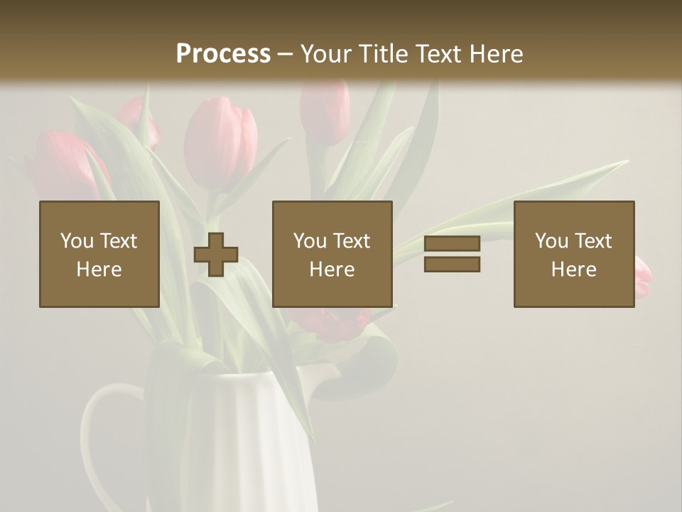 Tulips In A Vase PowerPoint Template