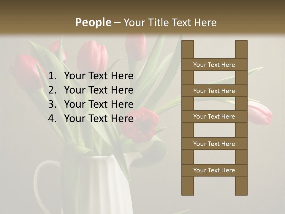 Tulips In A Vase PowerPoint Template