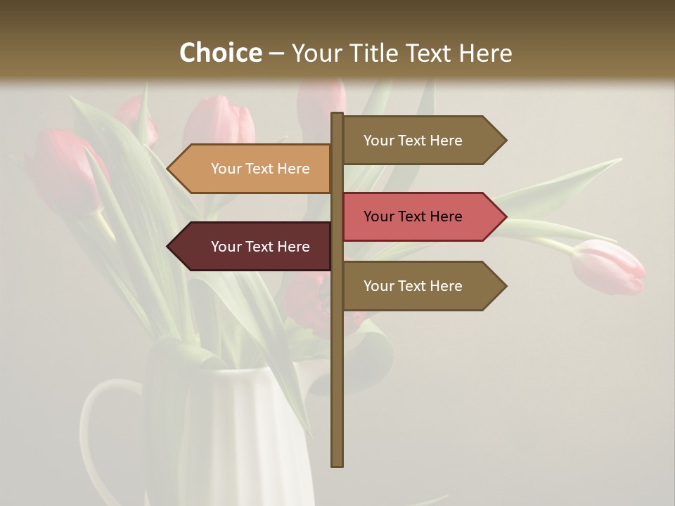 Tulips In A Vase PowerPoint Template