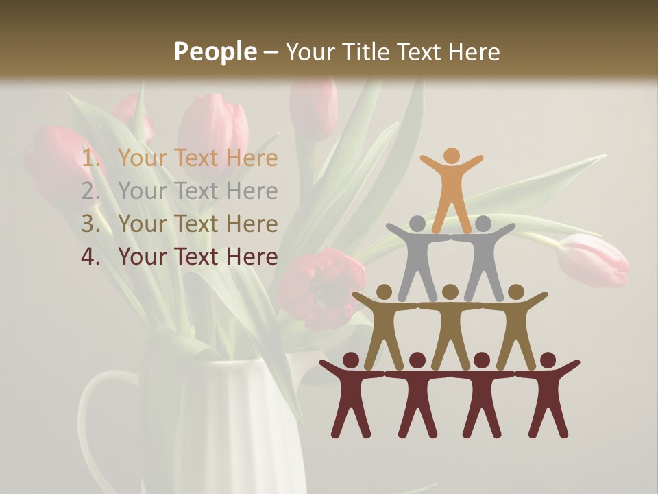 Tulips In A Vase PowerPoint Template