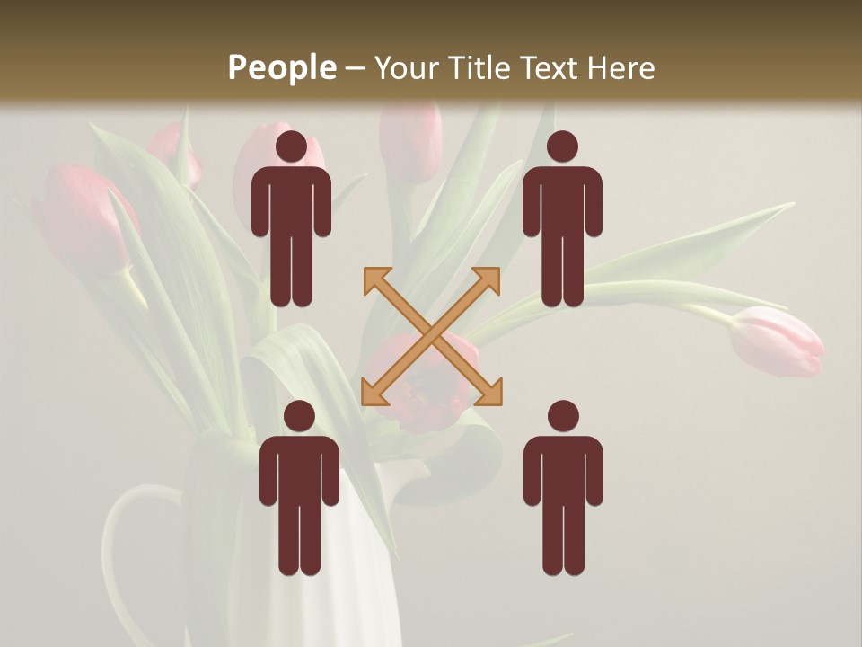 Tulips In A Vase PowerPoint Template