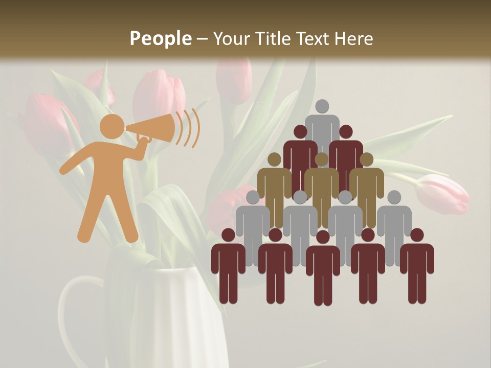 Tulips In A Vase PowerPoint Template