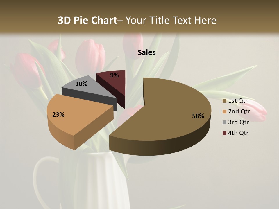 Tulips In A Vase PowerPoint Template