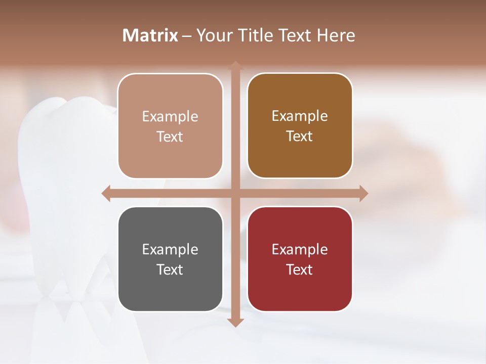 Decorative Tooth At The Dentist PowerPoint Template