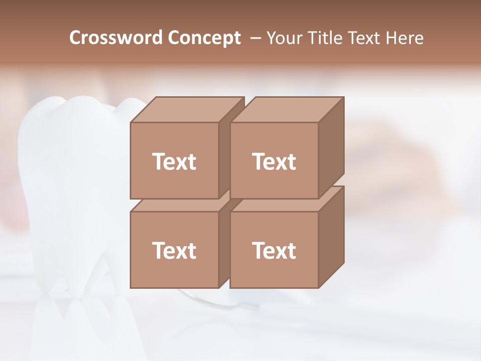 Decorative Tooth At The Dentist PowerPoint Template