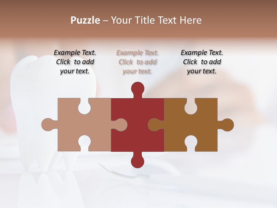 Decorative Tooth At The Dentist PowerPoint Template