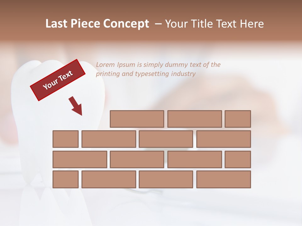Decorative Tooth At The Dentist PowerPoint Template