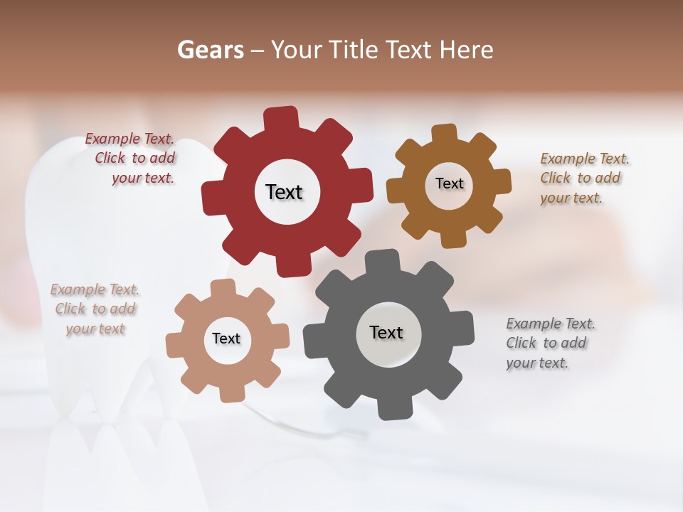 Decorative Tooth At The Dentist PowerPoint Template