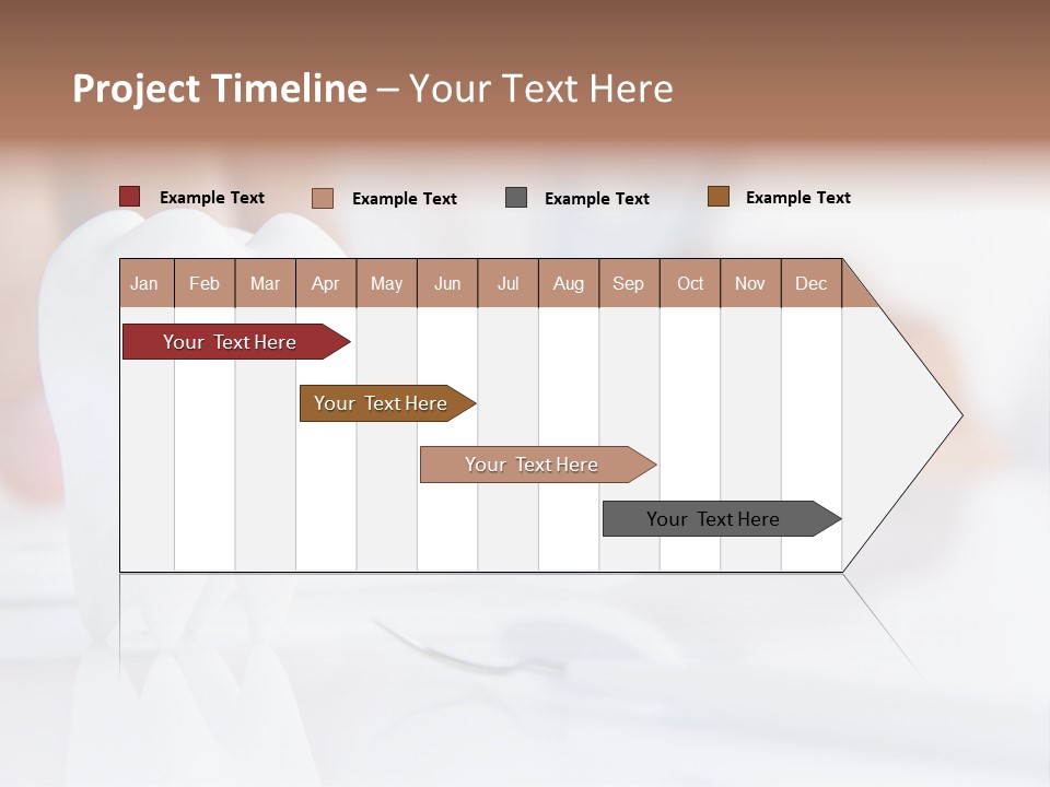 Decorative Tooth At The Dentist PowerPoint Template