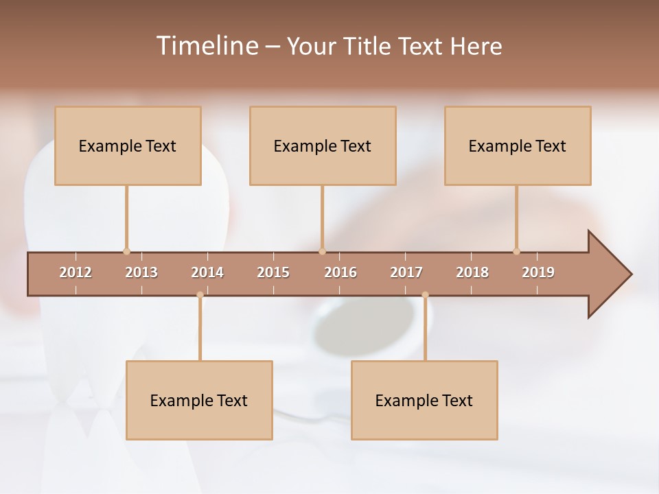 Decorative Tooth At The Dentist PowerPoint Template