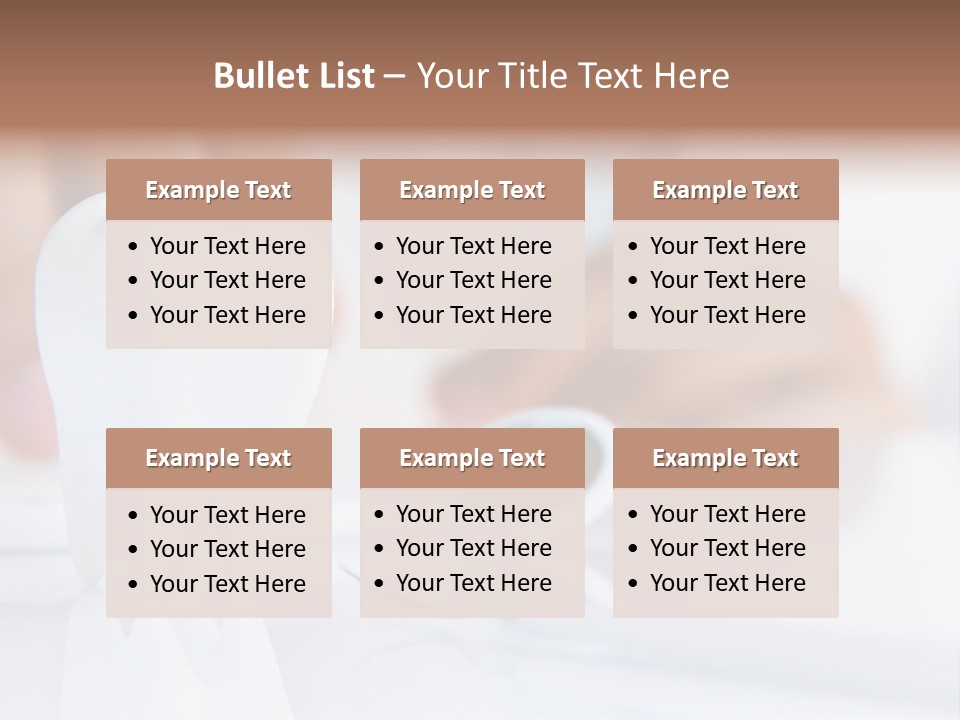 Decorative Tooth At The Dentist PowerPoint Template