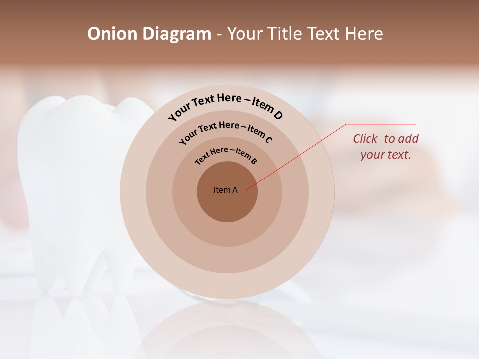 Decorative Tooth At The Dentist PowerPoint Template