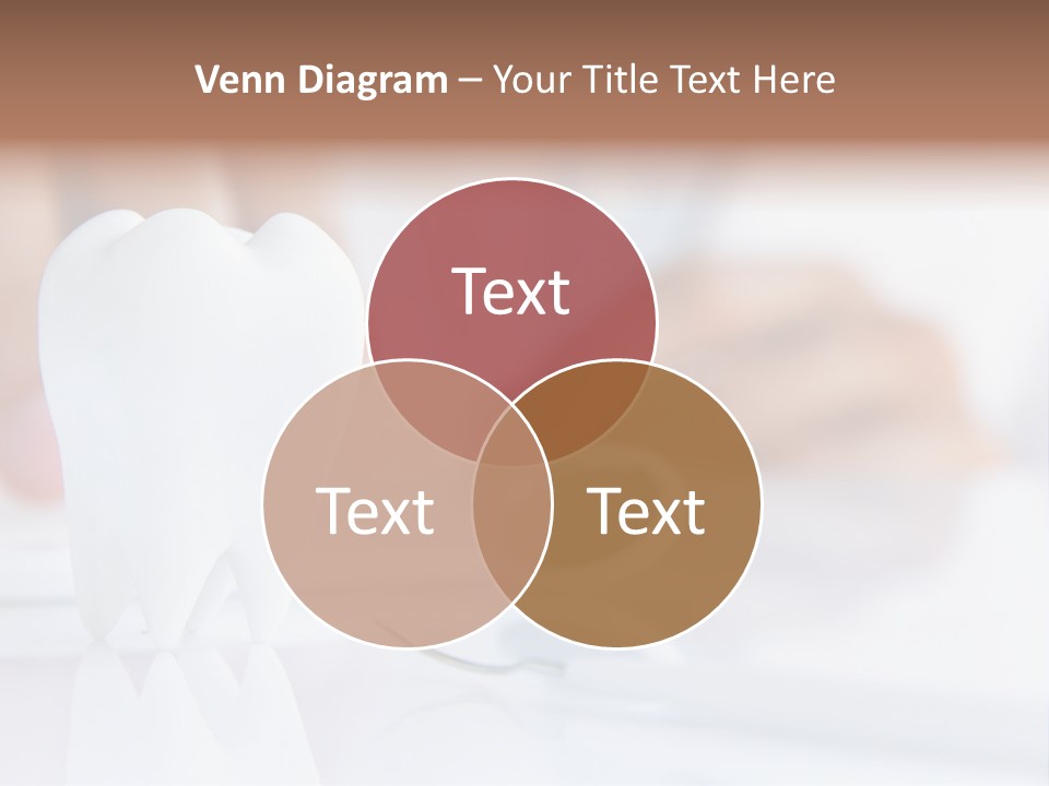 Decorative Tooth At The Dentist PowerPoint Template