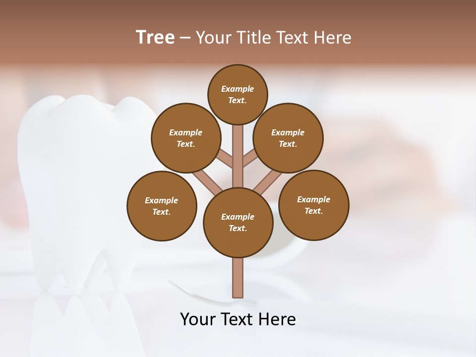 Decorative Tooth At The Dentist PowerPoint Template