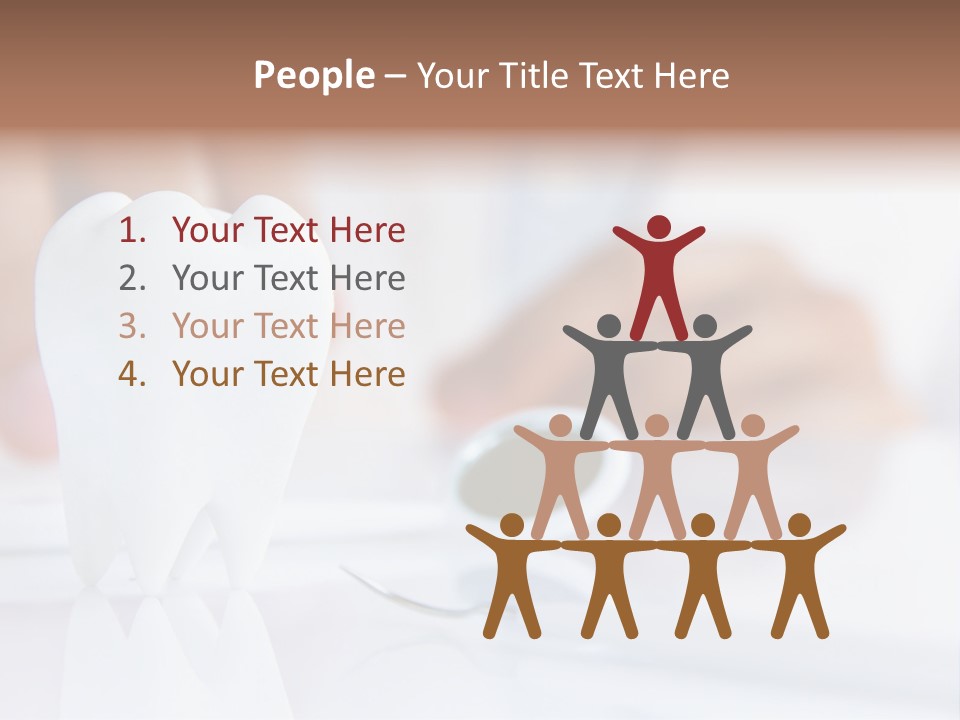 Decorative Tooth At The Dentist PowerPoint Template