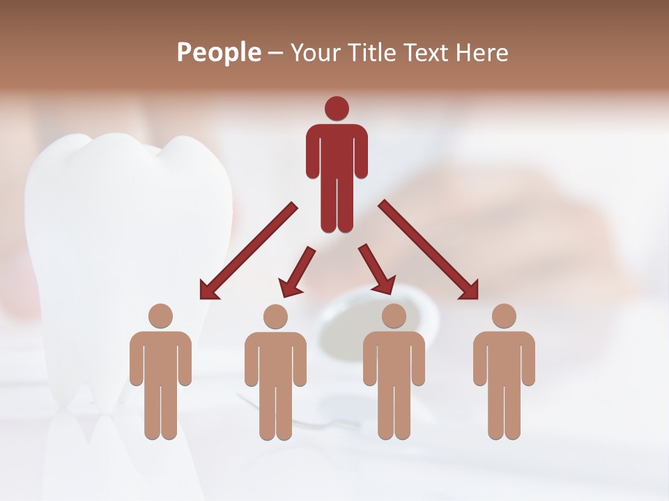 Decorative Tooth At The Dentist PowerPoint Template