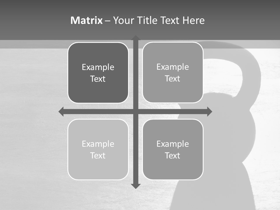 Kettlebell On The Floor PowerPoint Template