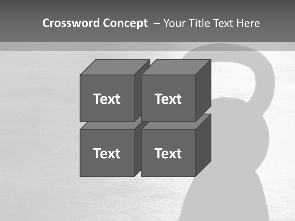 Kettlebell On The Floor PowerPoint Template