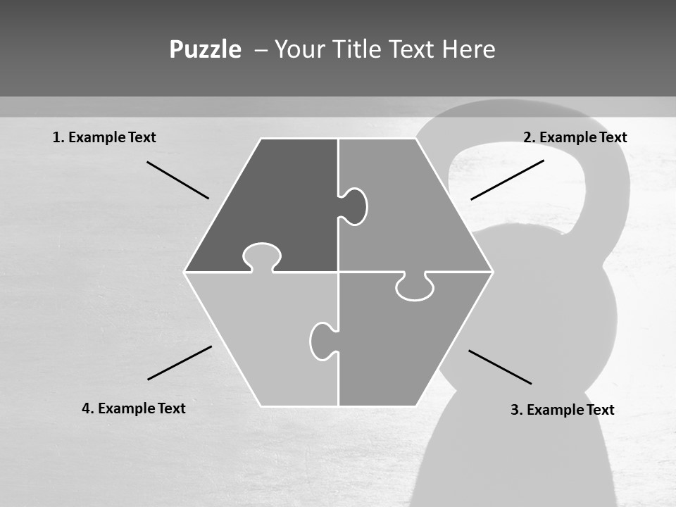 Kettlebell On The Floor PowerPoint Template