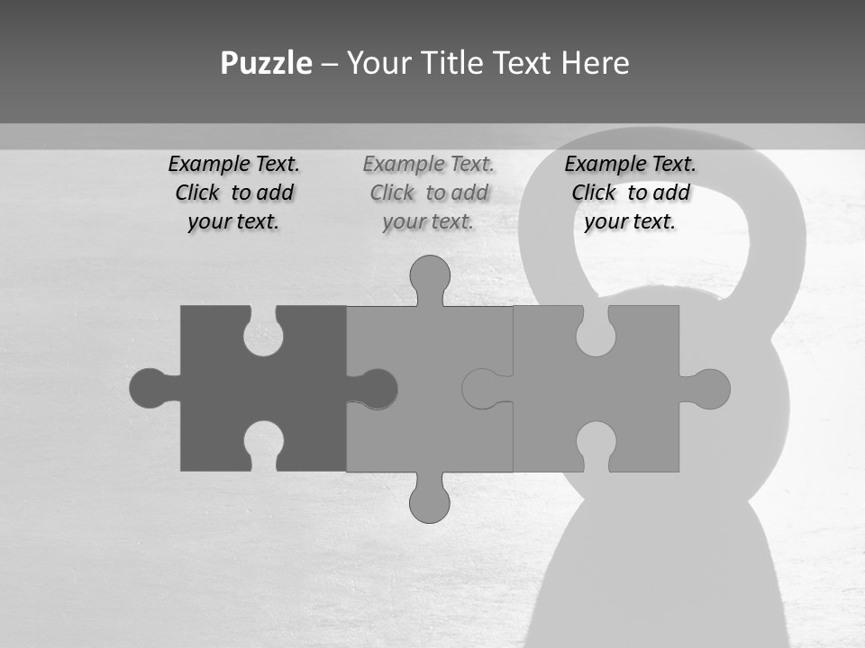 Kettlebell On The Floor PowerPoint Template