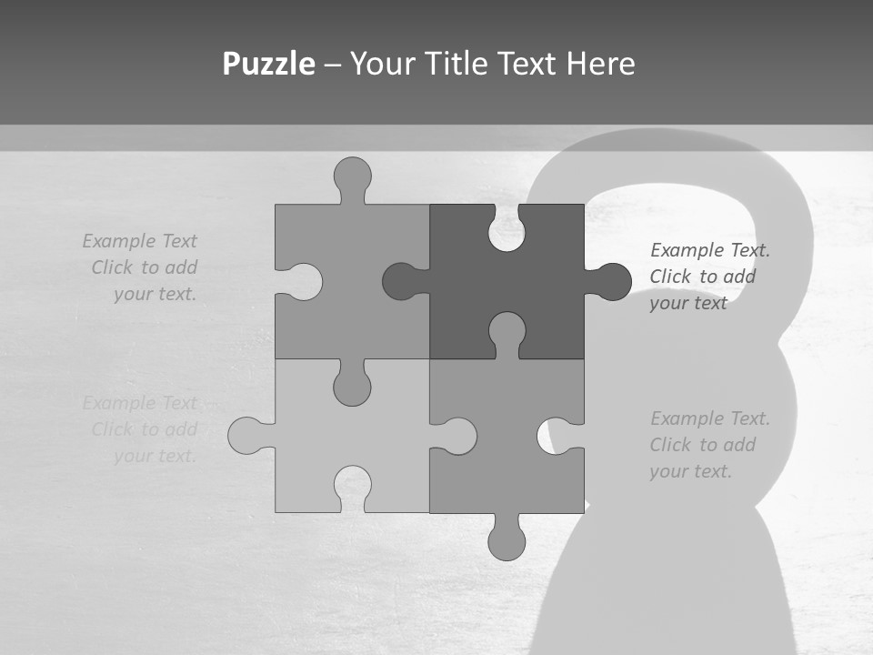 Kettlebell On The Floor PowerPoint Template