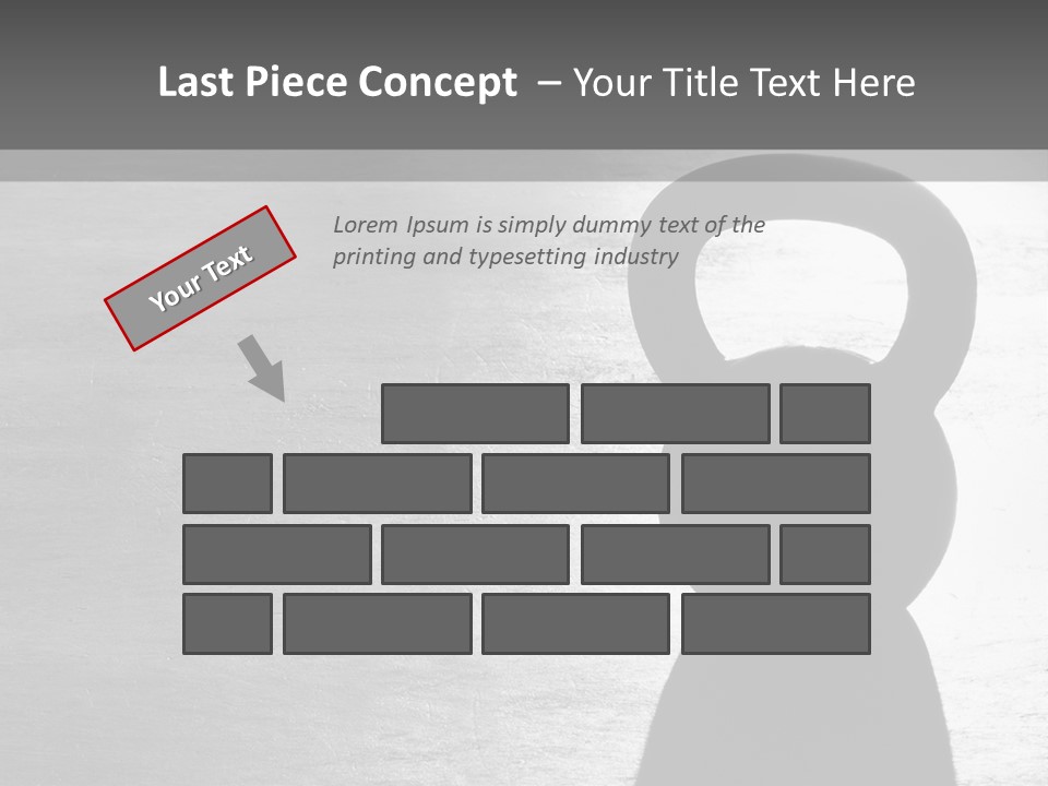 Kettlebell On The Floor PowerPoint Template