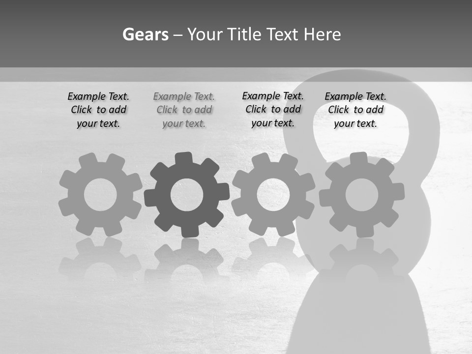 Kettlebell On The Floor PowerPoint Template