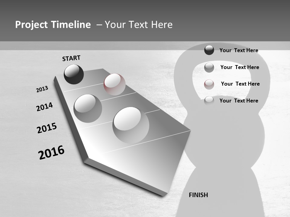 Kettlebell On The Floor PowerPoint Template