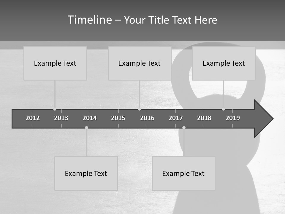 Kettlebell On The Floor PowerPoint Template