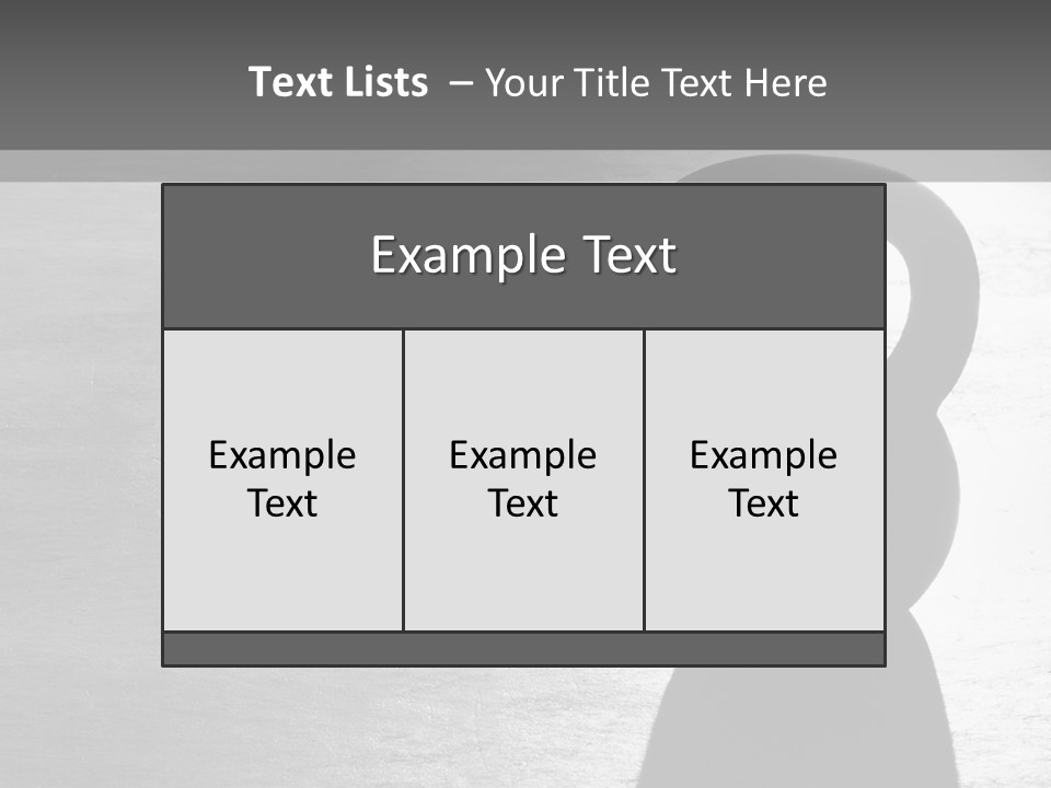 Kettlebell On The Floor PowerPoint Template