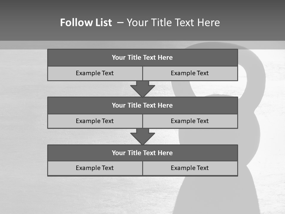 Kettlebell On The Floor PowerPoint Template