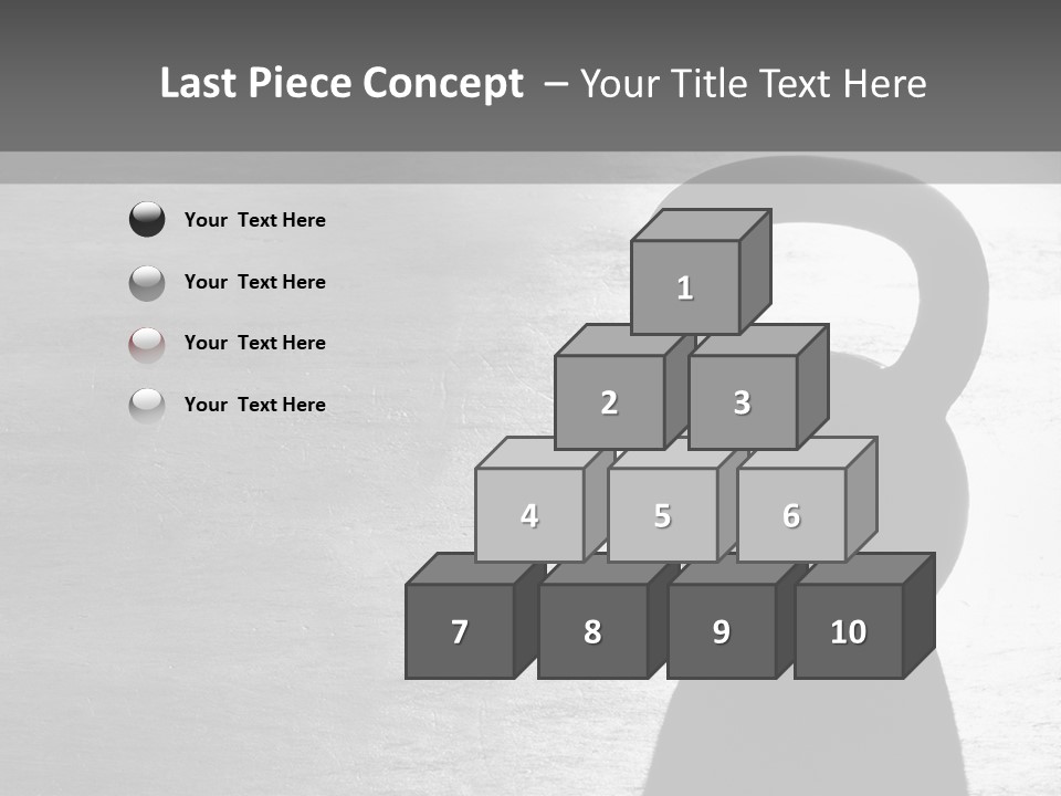 Kettlebell On The Floor PowerPoint Template