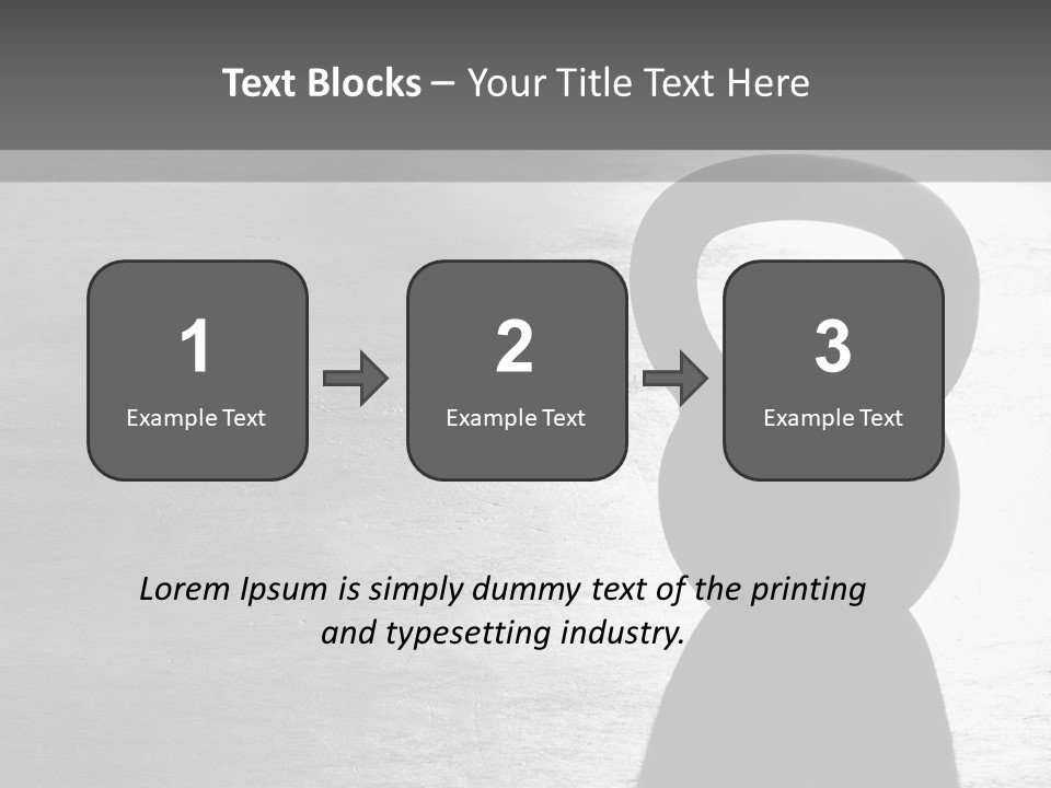 Kettlebell On The Floor PowerPoint Template