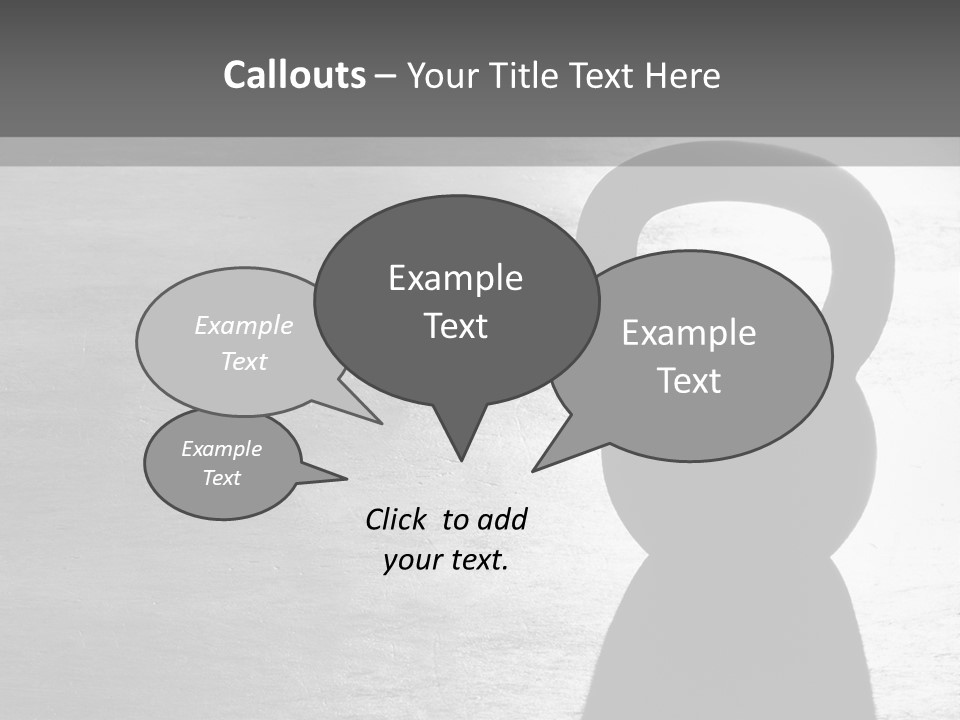 Kettlebell On The Floor PowerPoint Template