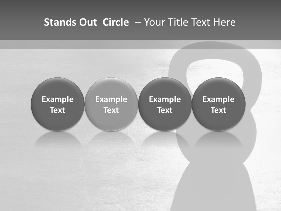 Kettlebell On The Floor PowerPoint Template